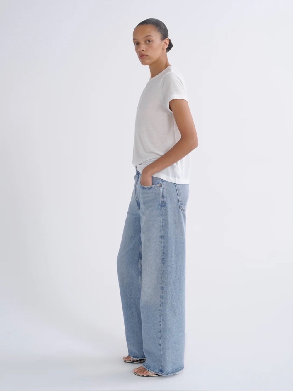 Agolde Low Curve Jeans barrel wide leg Size 28 In Force - Picture 4 of 12